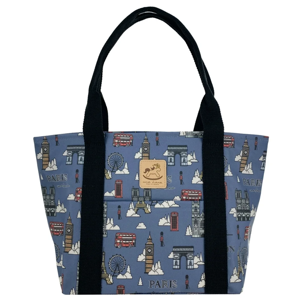 Waterproof London Paris Dumpling Tote Shoulder Bag Purse - Picture 1 of 10